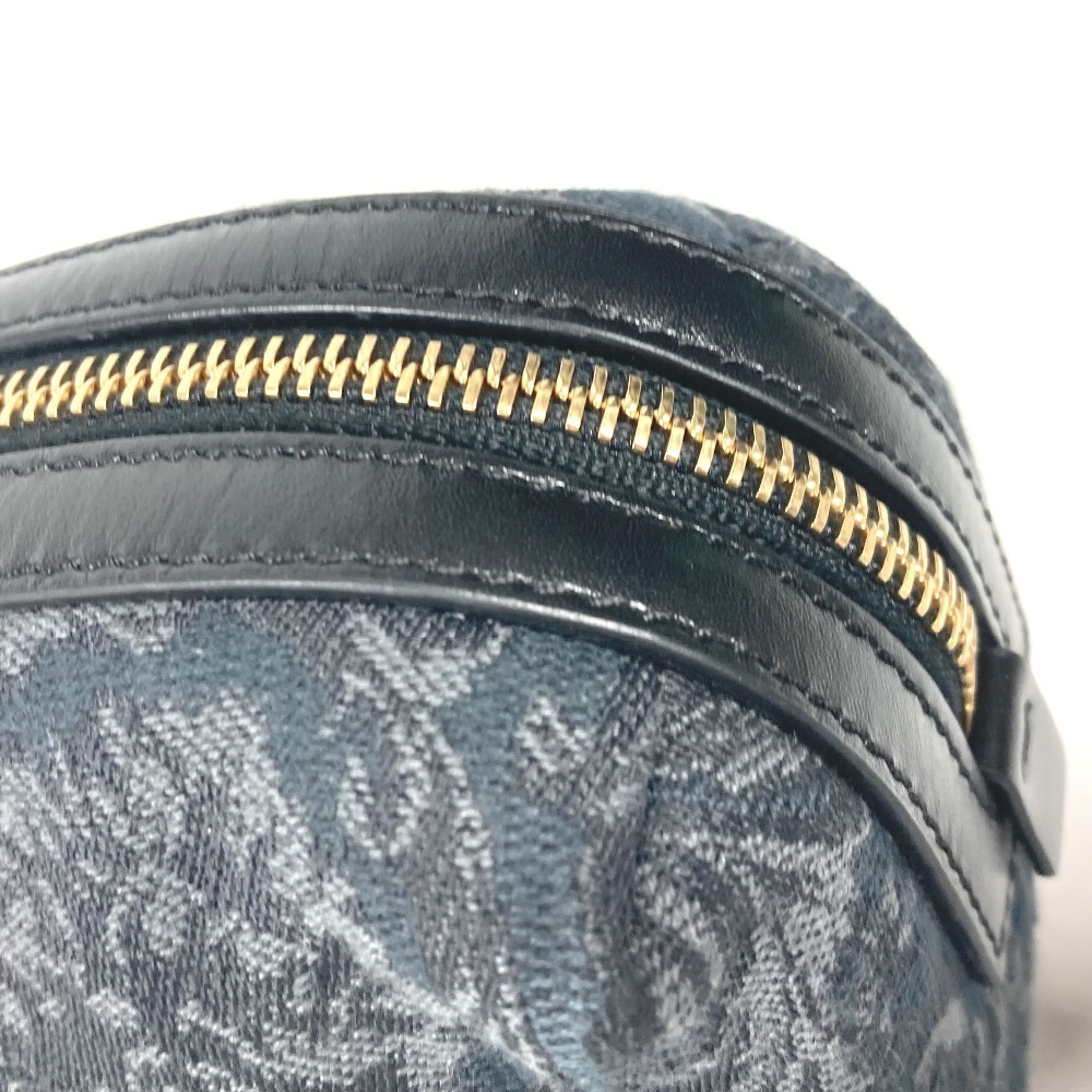 Versace Logo Makeup Pouch Multi Purpose Canvas Bl… - image 8